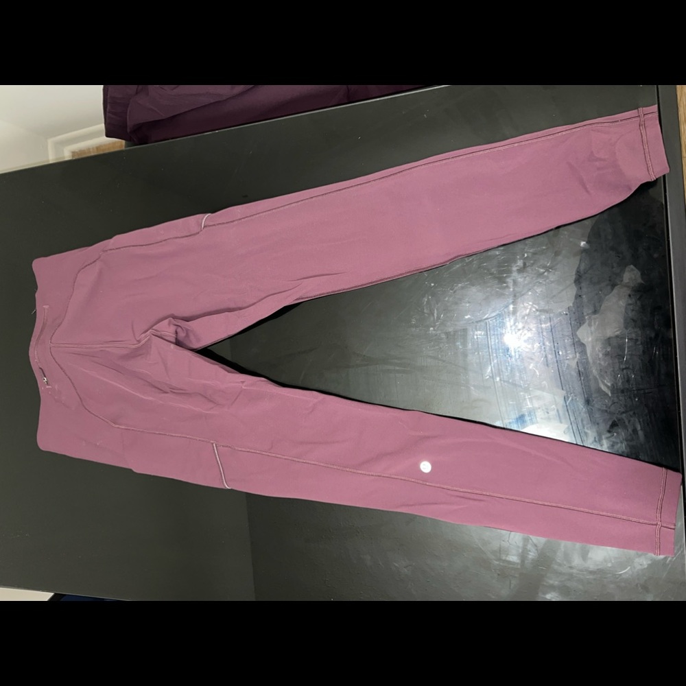 Lulu Lemon Speed it up Tights Burgundy